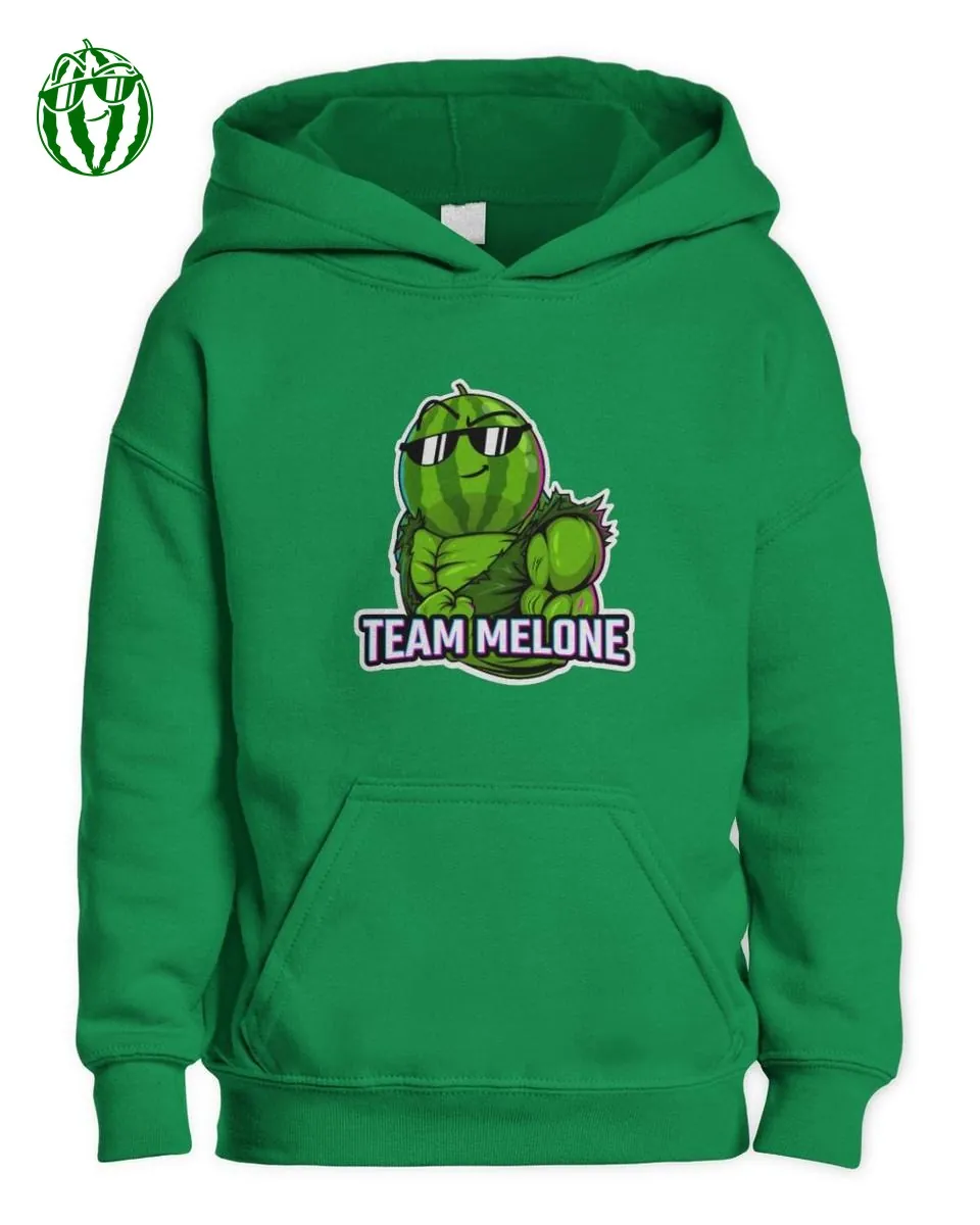 Chaosflo44 Muskel Melone Power Merch Kids Hoodie