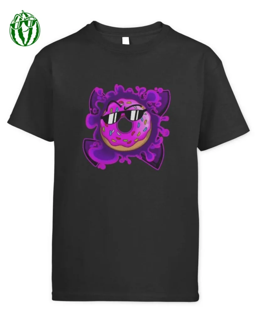 Chaosflo44 Pink Donut Cosmic Merch Kids T-Shirt