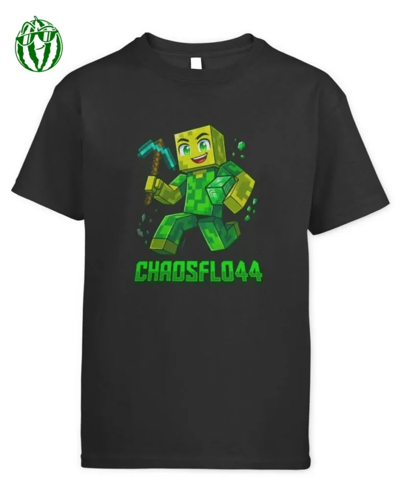 Chaosflo44 Diamant Miner Merch Kids T-Shirt
