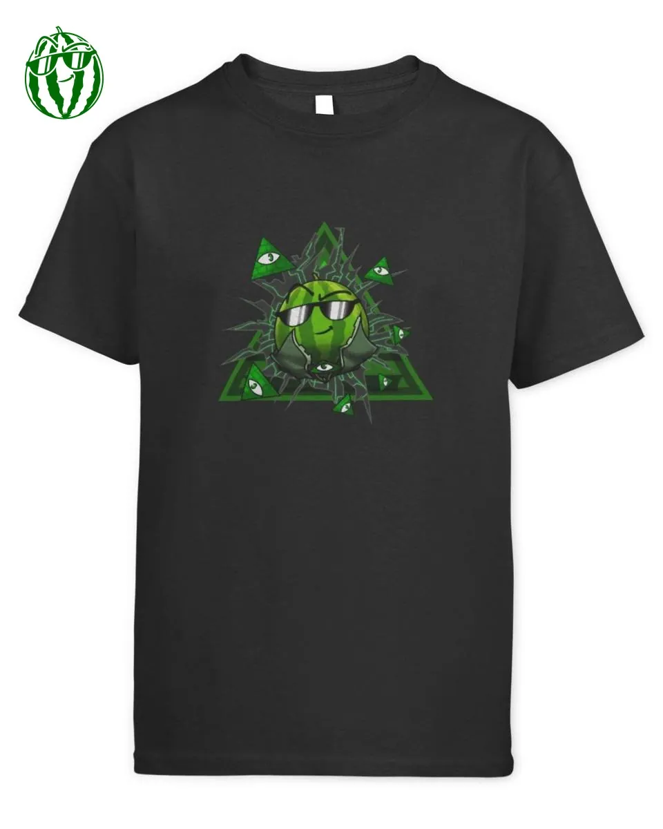 Chaosflo44 Geheimbund Melone Pyramide Merch Kids T-Shirt