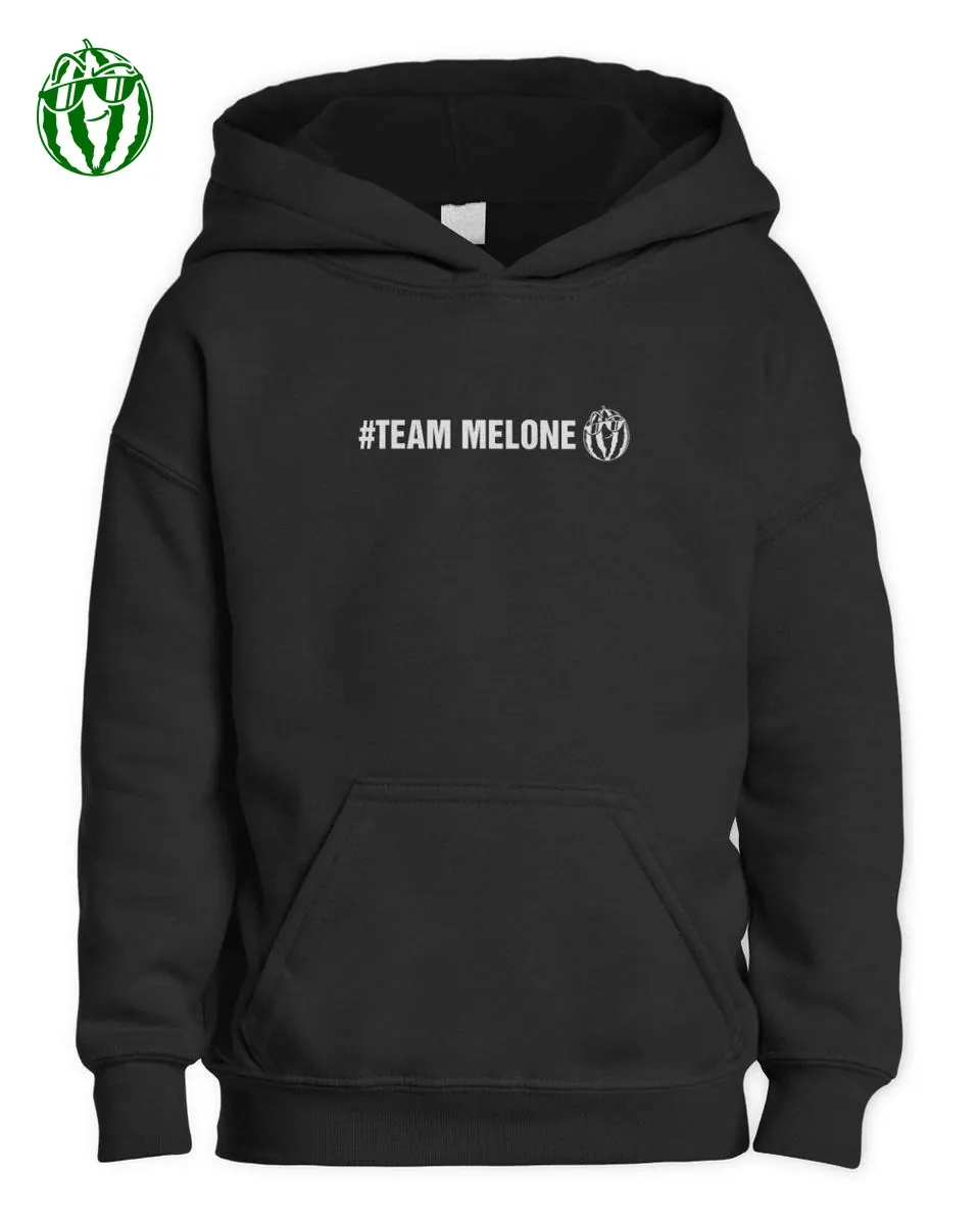 Chaosflo44 Team Melone Hashtag Merch Kids Hoodie