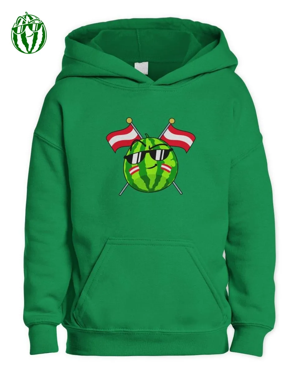 Chaosflo44 Team Melone Austria Merch Kids Hoodie